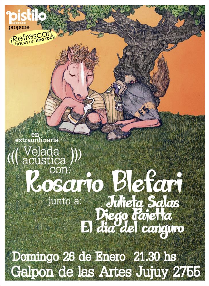 Foto: MAR DEL PLATA / DOMINGO 26 a las 22 hs: Rosario Bléfari junto a Julieta Salas, Diego Paietta y Victor Uribe, en velada íntima y acustica en el El Galpón de las Artes. Toda la info actualizada y aumentada enwww.pistilorecords.com.ar